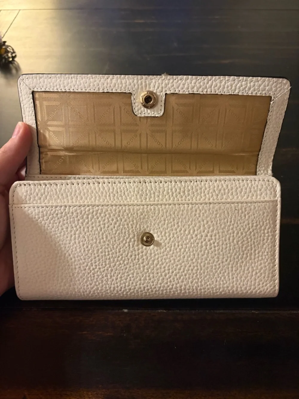 White Lodis Long Wallet